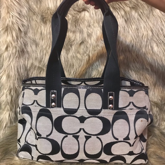 Black & Gray Coach Bag - Picture 3 of 6